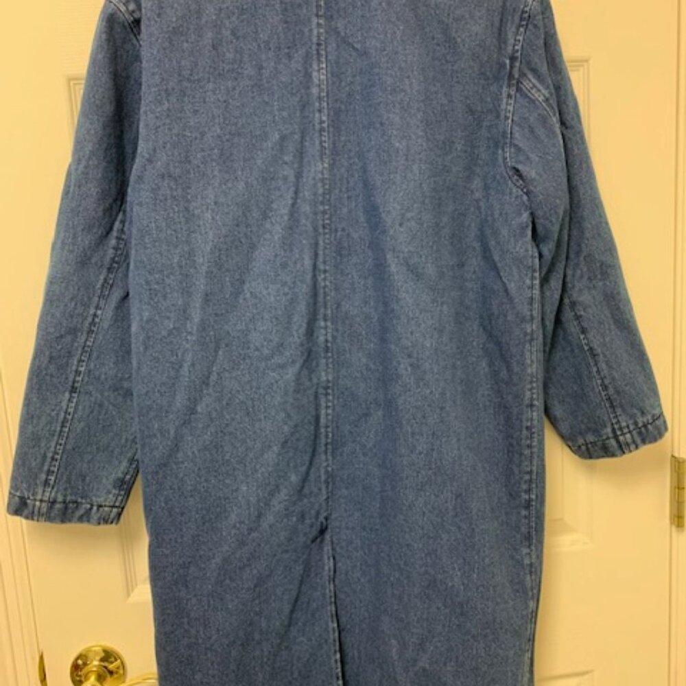 Vintage Brandon Thomas 100% Denim blue Chore Barn jacket w lining - Picture 5 of 11